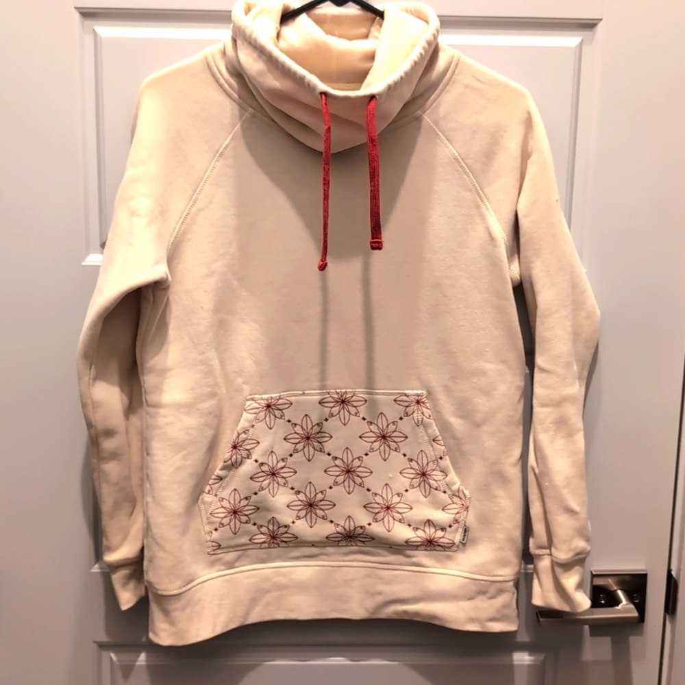 Burton Indie Crush Neck Hoodie, S, Cream
